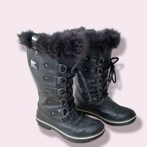 Sorel Tofino glitter fur boots